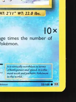 Magikarp 33/108 LP Evolutions English Pokemon Card TCG - Image 3