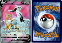 Pokemon Card - Arceus V Ultra Rare 165/172 Brilliant Stars Near Mint - Image 3