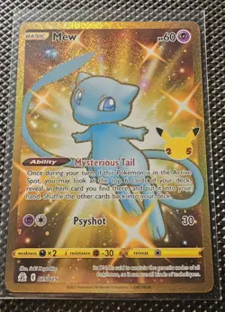 Pokemon Mew TCG Card 025/025 25th Anniversary Celebrations - Image 1