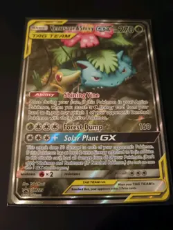 Pokemon TCG Card - Venusaur & Snivy GX (SM229 SM Black Star 2019 English Promo) - Image 2