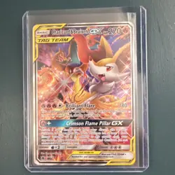 Charizard & Braixen GX TAG TEAM Promo Holo SM230 Pokemon Card English - Image 1