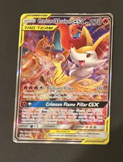 Charizard & Braixen GX SM230 Black Star Promo Holo Card Pokemon Sun & Moon MP - Image 1