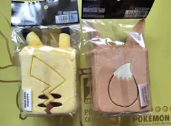 Pokemon Card Game Plush Deck Case Pikachu Eevee All 2 type - Image 2
