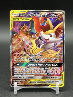 Charizard & Braixen GX - SM230 - Pokemon Sun & Moon Promo Ultra Rare Card - Image 1