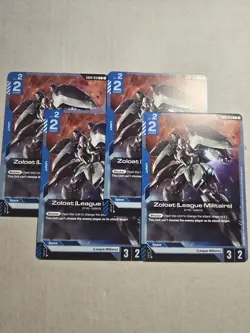 4x Zoloat (League Militaire) GD04-016 Phantom Aria Gundam Card Game Playset - Image 1