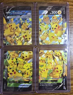 Near Mint Pikachu V-Union [Set of 4] SWSH: Sword & Shield Promo Cards Holo - Image 1