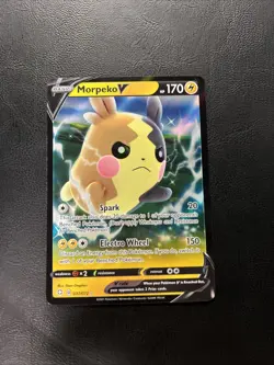 Pokemon TCG 2021 Morpeko v Ultra Rare Holo Card 37/72 NM Shining Fates - Image 1
