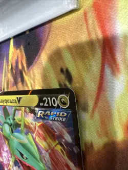 Rayquaza V SWSH147 Sword & Shield Black Star Promo Holo Pokemon Card LP - Image 5