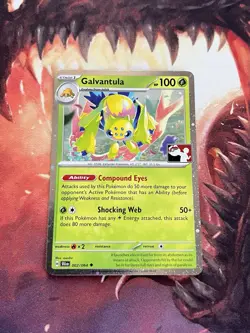 Galvantula COSMOS Holo Play Stamp 002/064 Pokemon Prize Pack Series 6 Card NM ⚡ - Image 2