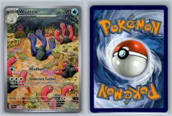 Wugtrio 224/091 Illustration Rare Paldean Fates Pokemon Card Near Mint - Image 3