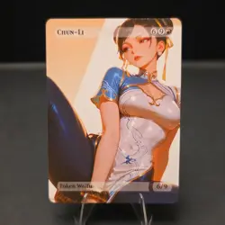 Chun-Li, Waifu the Gathering, Custom Anime Female Trading Card, Street Fighter - Image 1
