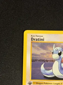 Dratini 26/102 1999 1st Edition Base Set Shadowless Pokemon Card Vintage LP+ - Image 2