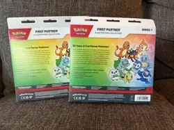 Lot Of 2 Pokemon First Partner Illustration Collection Series 1 w/ Promo Cards - Image 2
