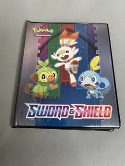 Jumbo Card & Binder Gamestop Pokemon Sword Shield 6 Celebrations Starter Pokemon - Image 1