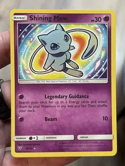 Pokemon TCG Shining Mew Holo Rare Card 40/73 Shining Legends - Image 1