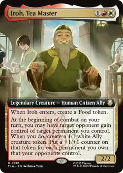 Iroh, Tea Master (Extended Art) *FOIL* - Avatar: The Last Airbender - 381 - LP/N - Image 1