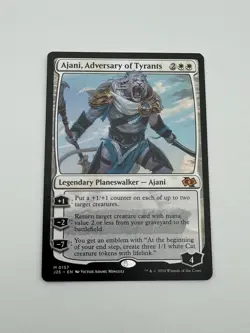 Ajani, Adversary of Tyrants NM Planeswalker 157 Foundations Jumpstart MTG Magic - Image 1