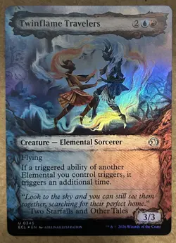 Foil* Twinflame Travelers (Showcase) - Lorwyn Eclipsed - NM MTG - Image 1