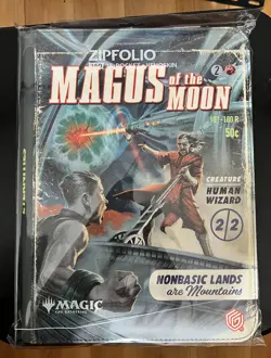 MTG Edge of Eternities Zipfolio 360 18 Pocket Binder Magus of the Moon - Image 1
