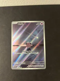 Pokemon Cleffa 202/197 SV03: Obsidian Flames Illustration Rare Holo English - Image 2