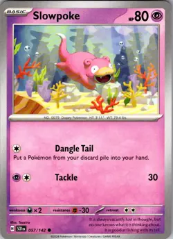 Slowpoke Stellar Crown 57/142 Common Pokemon Near Mint - Image 1