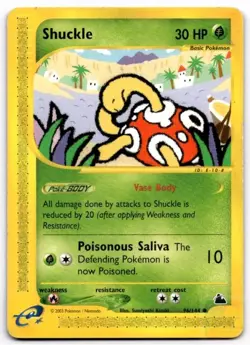 Shuckle 96/144 Common Skyridge Pokemon Lightly Played - Image 1