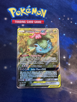 Pokemon Venusaur and Snivy GX SM229 Pokemon TCG Tag Team Black Star Promo - Image 1