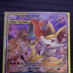 The Pokemon Company Charizard & Braixen GX SM230 SM Promos TAG TEAM Holo - Image 2