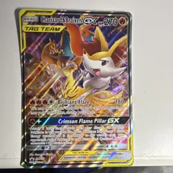 Pokemon TCG Charizard & Braixen GX TAG TEAM GX Holo Promo SM230 270 HP English - Image 1