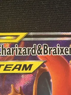 Pokemon TCG Charizard & Braixen GX Tag Team Black Star Promo SM230 Holo Rare - Image 2