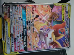 FULL ART Charizard & Braixen GX Tag Team ULTRA RARE Promo SM230 Pokemon Holo MP - Image 1