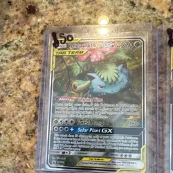 Venusaur & Snivy GX SM229 TAG TEAM Black Star Promo Holo ENG HP 270 - Image 1