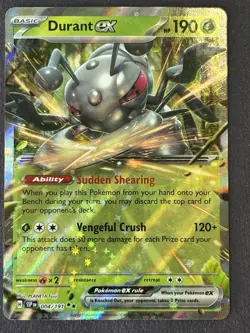 Pokemon Durant EX Surging Sparks #004/191 Double Rare Holo Near Mint - Image 2