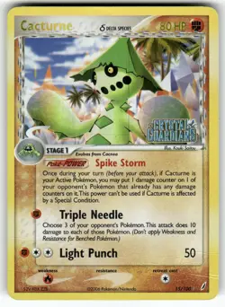 Cacturne (Delta Species) Crystal Guardians Rare Pokemon Moderately played - Image 1