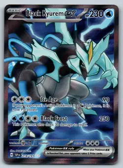Black Kyurem ex 218/191 Pokemon NM Surging Sparks - Image 1