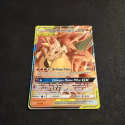 2016-19 Pokemon SM Black Star Promos Charizard & Braixen Tag Team GX #SM230 - Image 2