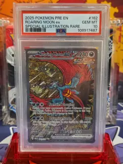 Pokemon TCG - Roaring Moon EX 162/131 - Prismatic Evolutions - PSA 10 GEM MINT🔥 - Image 1