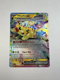Pikachu ex 057/217 Double Rare Holo Pokemon Ascended Heroes - NM - Image 2