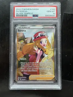 Pokemon 2022 Serena 193/195 Full Art Silver Tempest GEM MINT PSA 10 - Image 1