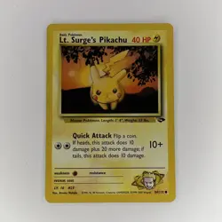Pokemon TCG Lt. Surge's Pikachu Gym Challenge 84 Regular Unlimited Common - Image 1