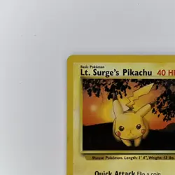 Pokemon TCG Lt. Surge's Pikachu Gym Challenge 84 Regular Unlimited Common - Image 2
