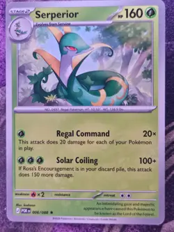 Serperior 006/088 Rare Perfect Order Pokemon Near Mint - Image 1