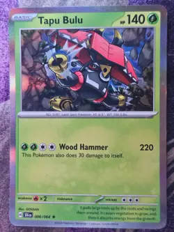 Tapu Bulu 006/064 Rare Shrouded Fable Pokemon Holo Near Mint - Image 1
