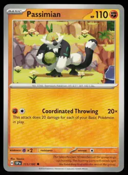 Passimian 111/191 Uncommon Surging Sparks Pokemon Near Mint - Image 1