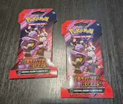2 Pokemon Scarlet & Violet Destined Rivals Booster Packs New Unopened - Image 1