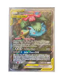 Pokemon TCG Venusaur & Snivy GX SM Black Star Promo SM229 Holo Promo - Image 1