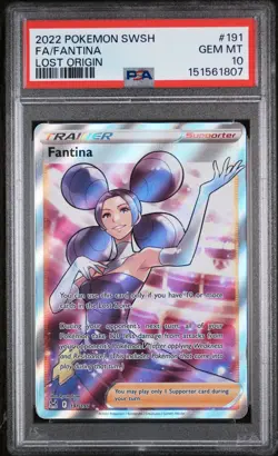 Pokemon Lost Origin Fantina 191 PSA 10 - Image 1