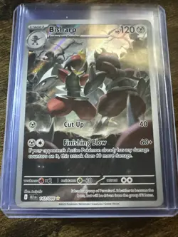 Bisharp 143/086, Black Bolt, Illustration Rare, Full Art Holo, Pokemon TCG, NM - Image 1