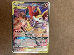 Pokemon TCG Charizard & Braixen GX Black Star Promo SM230 Holo - Image 1