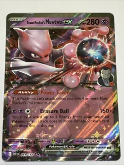 💥 Team Rocket's Mewtwo ex 081/182 Sv10: Destined Rivals Holo Pokemon 2025 - Image 1